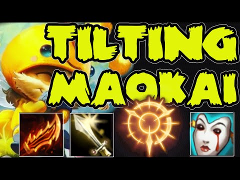 TEEMO vs MAOKAI TOP LANE - HOW TO TILT AND DEAL WITH MAOKAI TOP PICK   League of Legends Rank #227