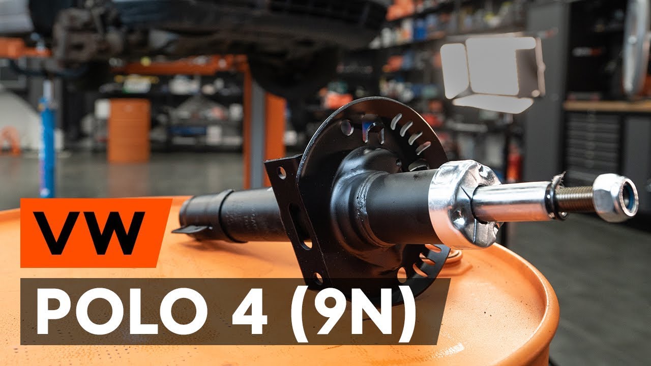 Cómo cambiar: amortiguador telescópico de la parte delantera - VW Polo 9N | Guía de sustitución