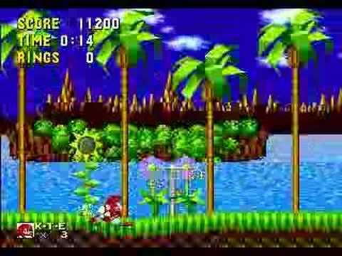 Sonic 1 & Knuckles - No Rings Run - Green Hill Zone act 2