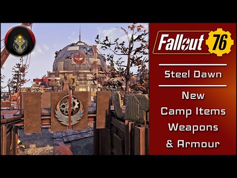 FALLOUT 76 | New Steel Dawn Weapons, Armor & Camp Items [PTS]