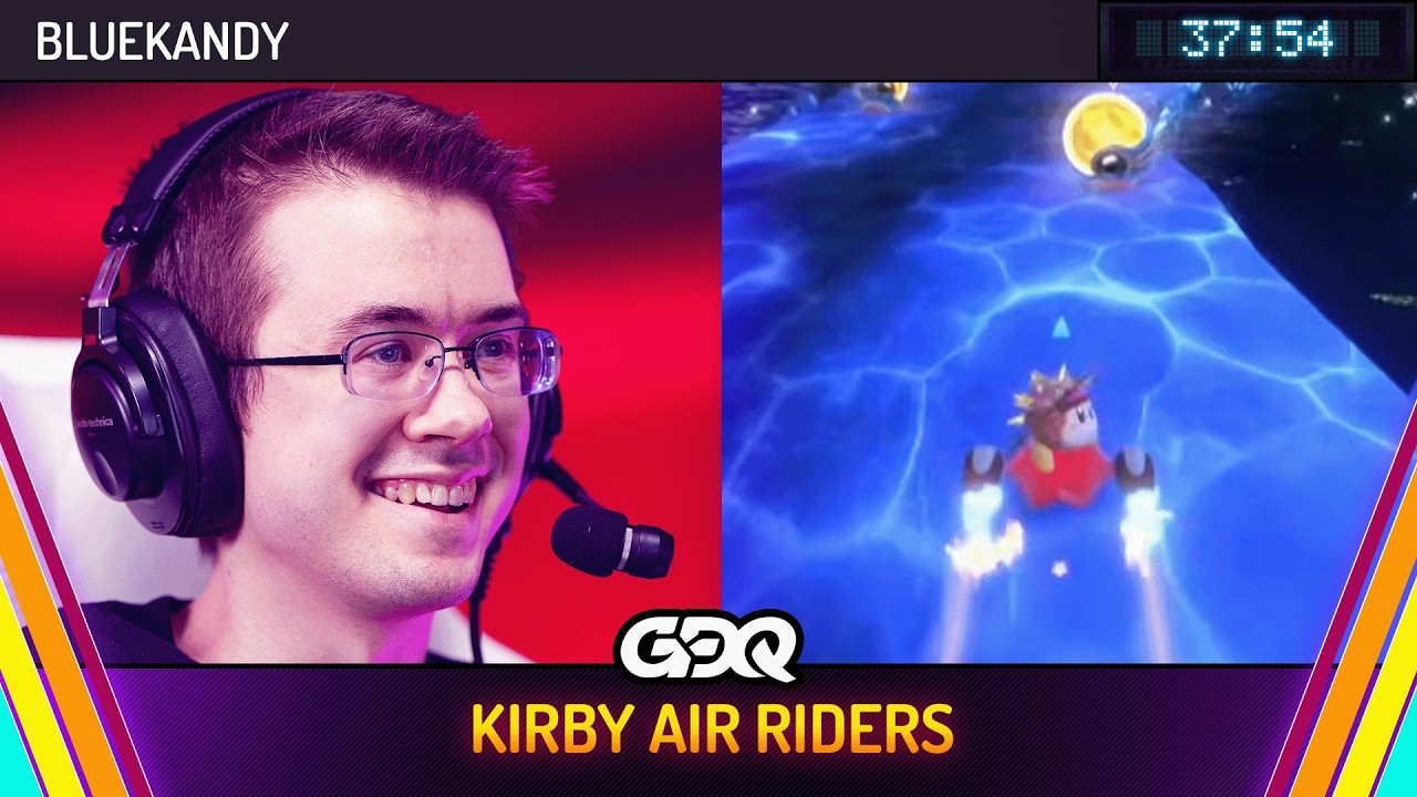 Kirby Air Riders by Bluekandy in 37:54 - Summer Games Done Quick 2026