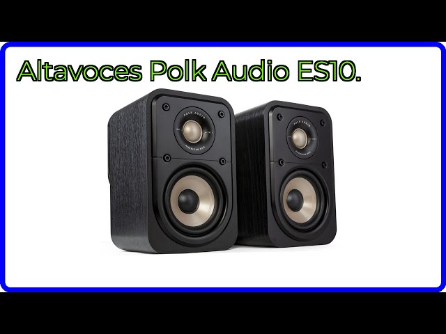 Vídeo relacionado con Polk Audio Signature Elite ES10 - Altavoces Envolvente, Altavoz de Alta fidelidad para música y Cine en casa