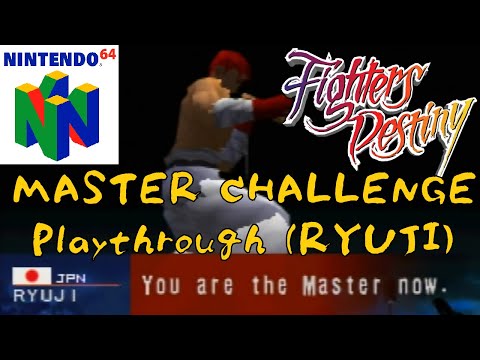 Fighters Destiny (Nintendo 64) - RYUJI Playthrough [MASTER CHALLENGE]