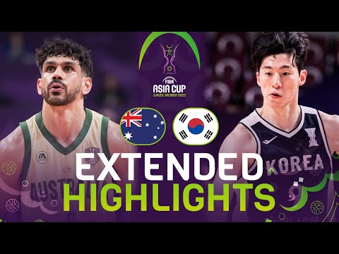 Australia 🇦🇺 vs Korea 🇰🇷 | Extended Highlights | FIBA Asia Cup 2025
