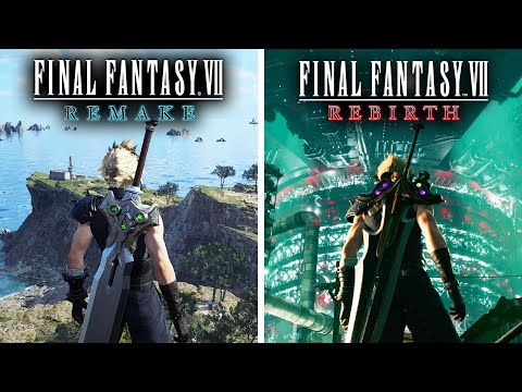 Final Fantasy 7 Rebirth vs FF7 Remake - Physics, Combat & Details Comparison