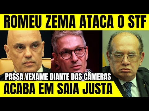 💣BOMBA TOTAL: ROMEU ZEMA PARTE PRA CIMA  DO STF E ACABA EXPOSTO EM REDE NACIONAL🔥