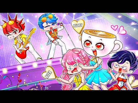 Anna Fall in Love with Idol Alex - Anna & Alex's New Band | Gacha Life Rainbow Z Toons