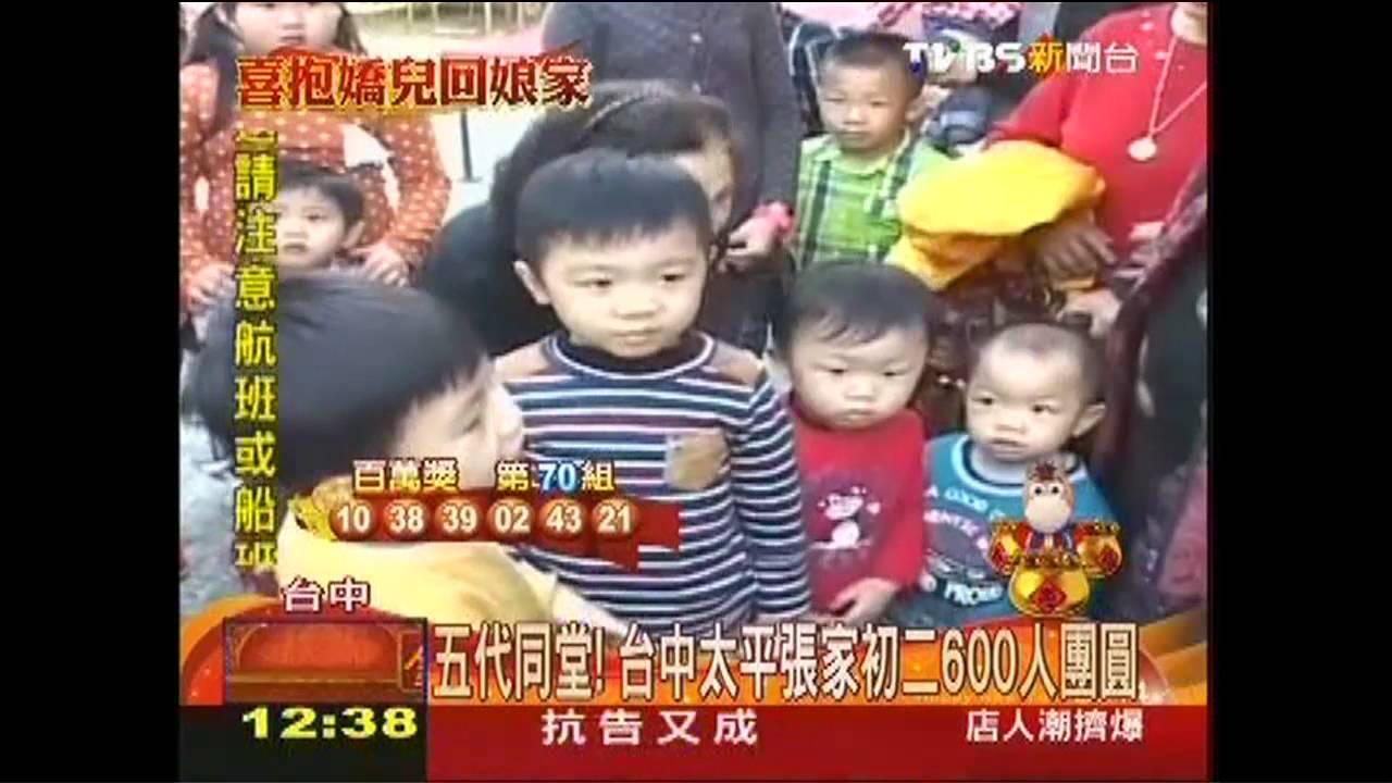 五代同堂! 台中太平張家初二600人團圓