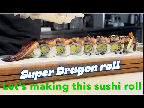 Super Dragon Roll with Unagi ! How to make sushi rolls !  Making sushi !  Chef Atma ! #sushi #unagi