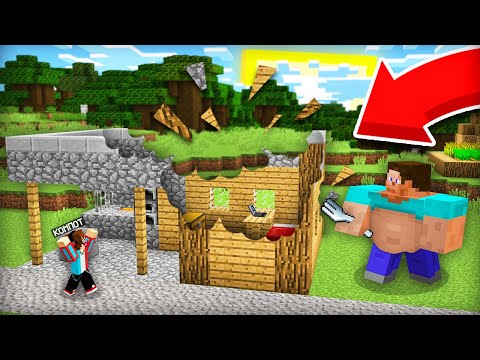 ТОЛСТЯК ЧУТЬ НЕ СЪЕЛ МОЙ ДОМ В МАЙНКРАФТ | Компот Minecraft