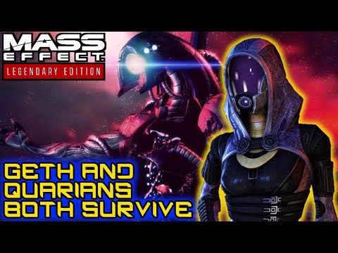 DO THIS SO THE GETH AND QUARIANS BOTH SURVIVE - Mass Effect 3 Legendary Edition  |  RENEGADE 4K