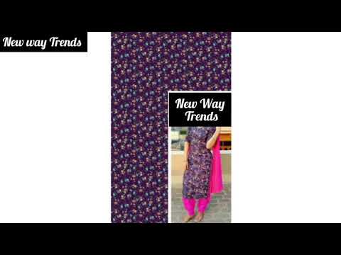 Purple Digital Printed Polyester Rayon Fabric