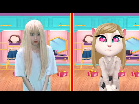 Karate Angela Imitation Contest - My Talking Angela 2 in Real Life P19