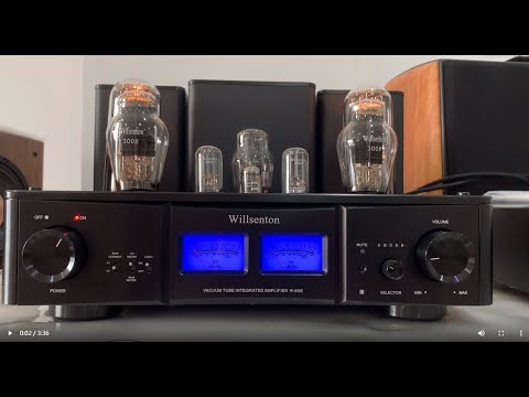 Willsenton R-800i 300B 805 tube Integrated Amplifier + Bada HD-28 CD Player testing before sending