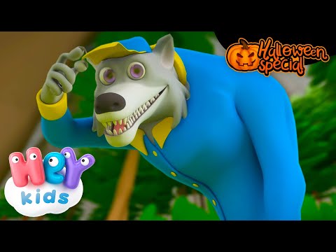 HALLOWEEN 🎃🐺 The Big Bad Wolf Song | HeyKids Nursery Rhymes | Animaj Kids