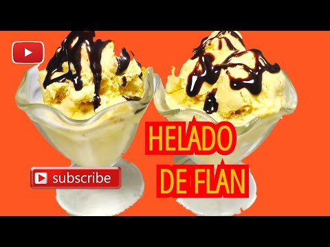 Helado de Flan y dulce de Leche
