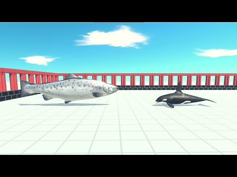 Giant Strong Salmon Vs Every Unit ARBS | Animal Revolt Battle Simulator