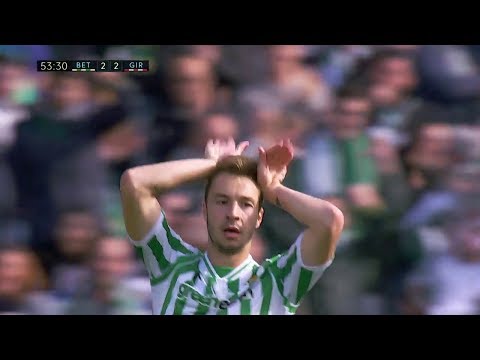 Golazo de Loren a la contra el Real Betis 3 - Girona 2 | Audio: Miguel Angel Roman | 18-19