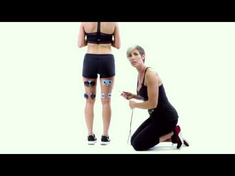 Compex Muscle Stim  Pad Placement for Hamstring Muscle