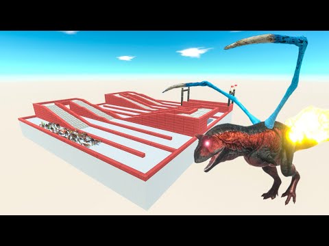 Escape From Fire Carnotaurus - Last Survivor - Animal Revolt Battle Simulator