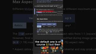 How to change the image aspect ratio in Midjourney #tutorial