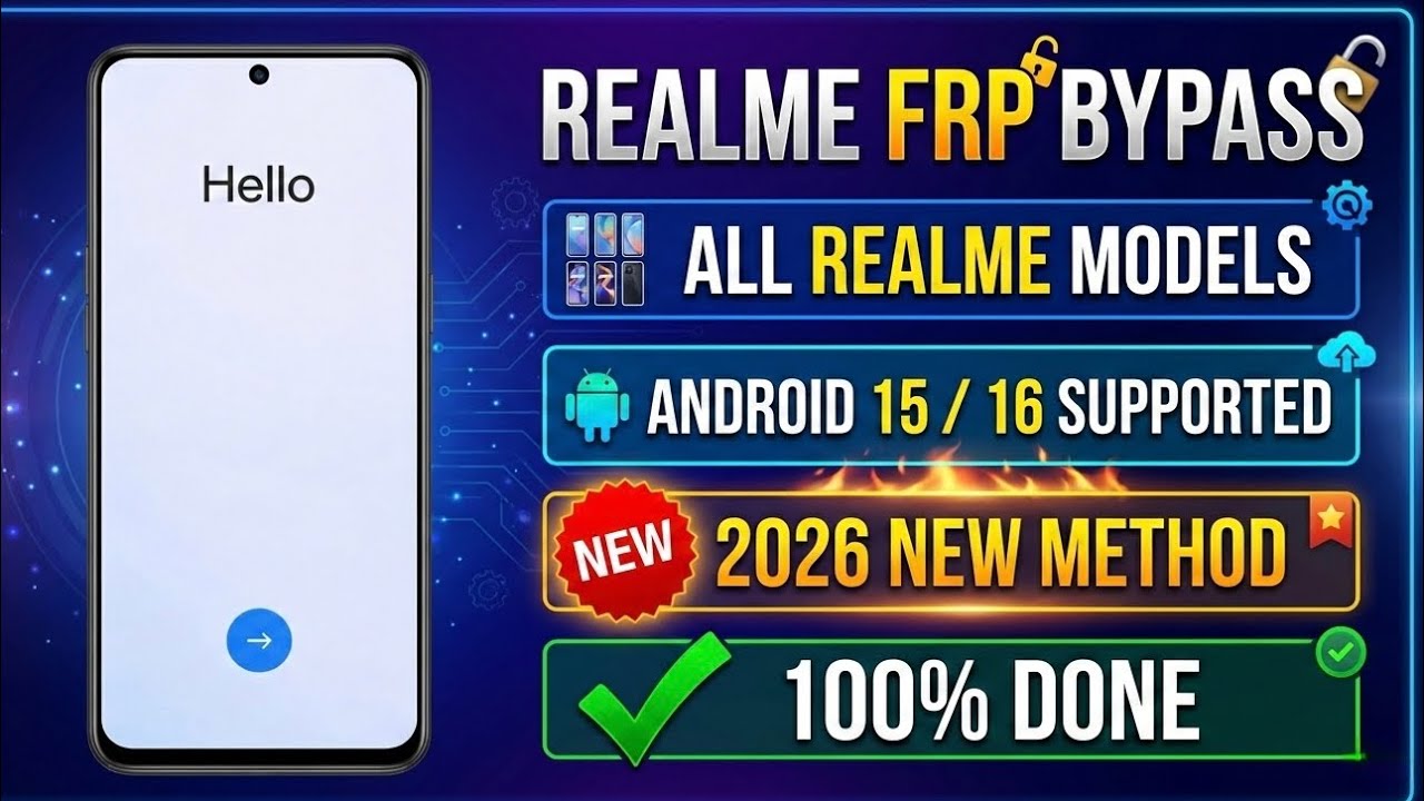[2026 UPDATE] All Realme FRP Bypass 1 Click Tool! Android 15/16 Supported 🚀