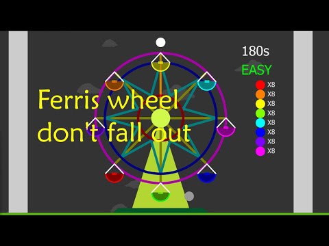 marble race :  Ferris wheel Ball Escape  -  don't fall out - Survival Marble Race In Algodoo