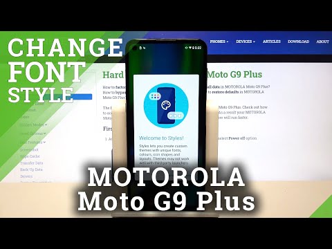 How to Change Font Style in Motorola Moto G9 Plus - Set Up Text Style
