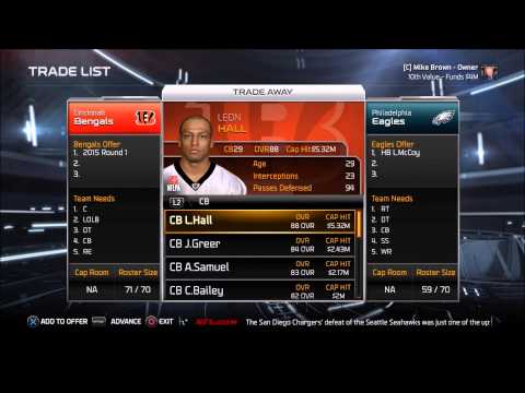 How to trade for anyone for free in madden 15!- literaly whoever you want (cheat)