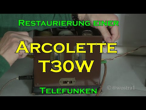 Restaurierung Telefunken Arcolette T30W