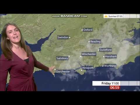 (HD) Alex Osbourne BBC ONE South Today weather December 9th 2022 - 60 fps