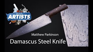 Forged Mosaic Chef Knife -  Matthew Parkinson - AWE Me Artists