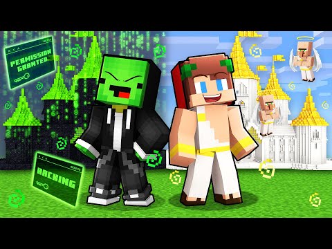 Mikey HACKER vs JJ GOD King Survival Battle in Minecraft (Maizen)