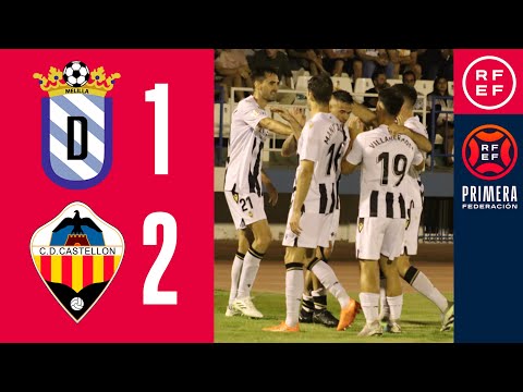 Resumen #PrimeraFederación | UD Melilla 1-2 CD Castellón | Jornada 2, Grupo 2
