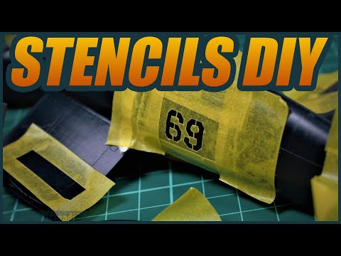 How to create STENCILS to paint your scale model markings - plastic model building tutorial