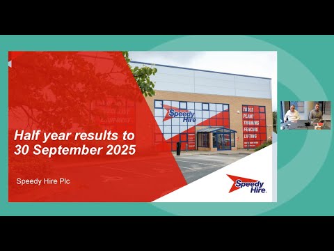 Speedy Hire - Investor Presentation (Interim Results) - November 2025