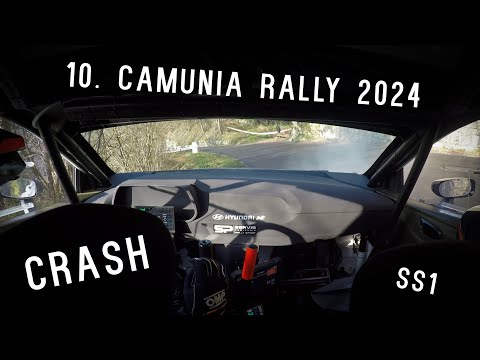 10. Camunia Rally 2024 - SS 1 CRASH