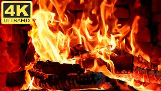 🔥 Cozy Relaxing Fireplace in 4K Ultra HD and Crackling Fire Sounds 10 HOURS 🔥 Fireplace Ambience