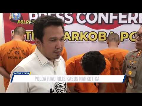 POLDA RIAU RILIS KASUS NARKOTIKA