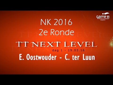 NK 2016 2e Ronde: Ewout Oostwouder - Casper ter Luun