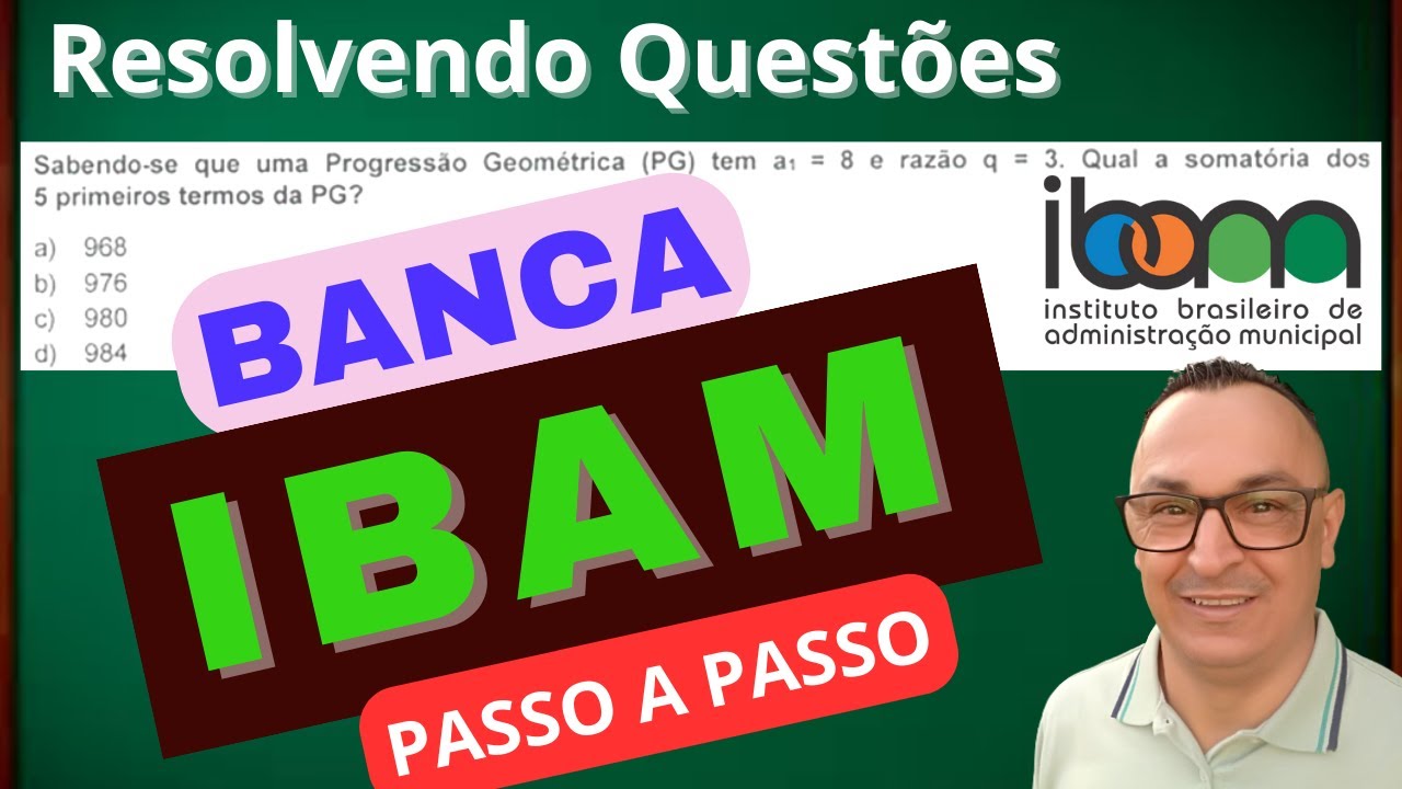 MATEMÁTICA. QUESTÕES QUE COSTUMAM CAIR NA PROVA. BANCA IBAM.  CONCURSO PÚBLICO. PREFEITURA.