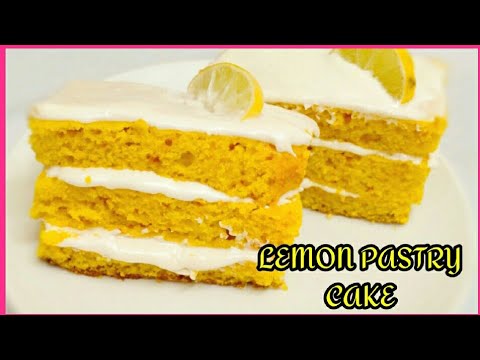 Eggless Lemon Pastry cake recipe /lemon cake/pastry cake/without oven and baking tools /epi :26