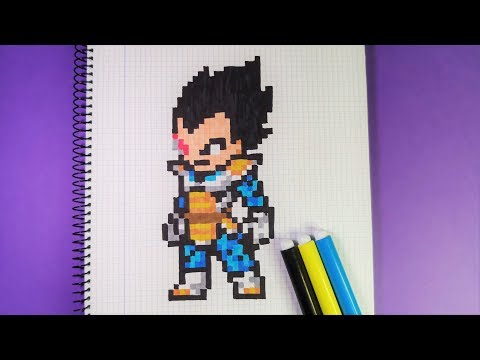 Como hacer a VEGETA de DRAGON BALL | Pixel Art