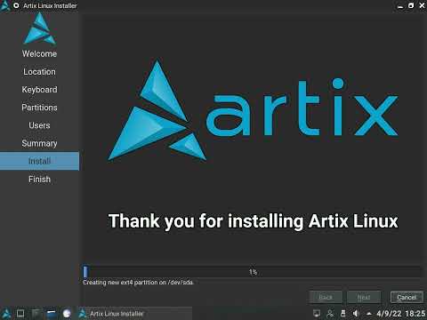 artix (GNU) Linux install