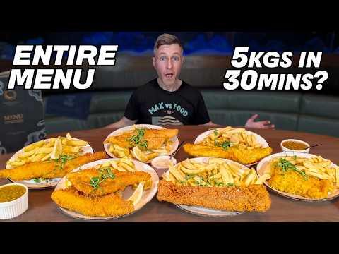 ENTIRE 5KG FISH AND CHIP MENU IN UNDER 30 MINUTES?!