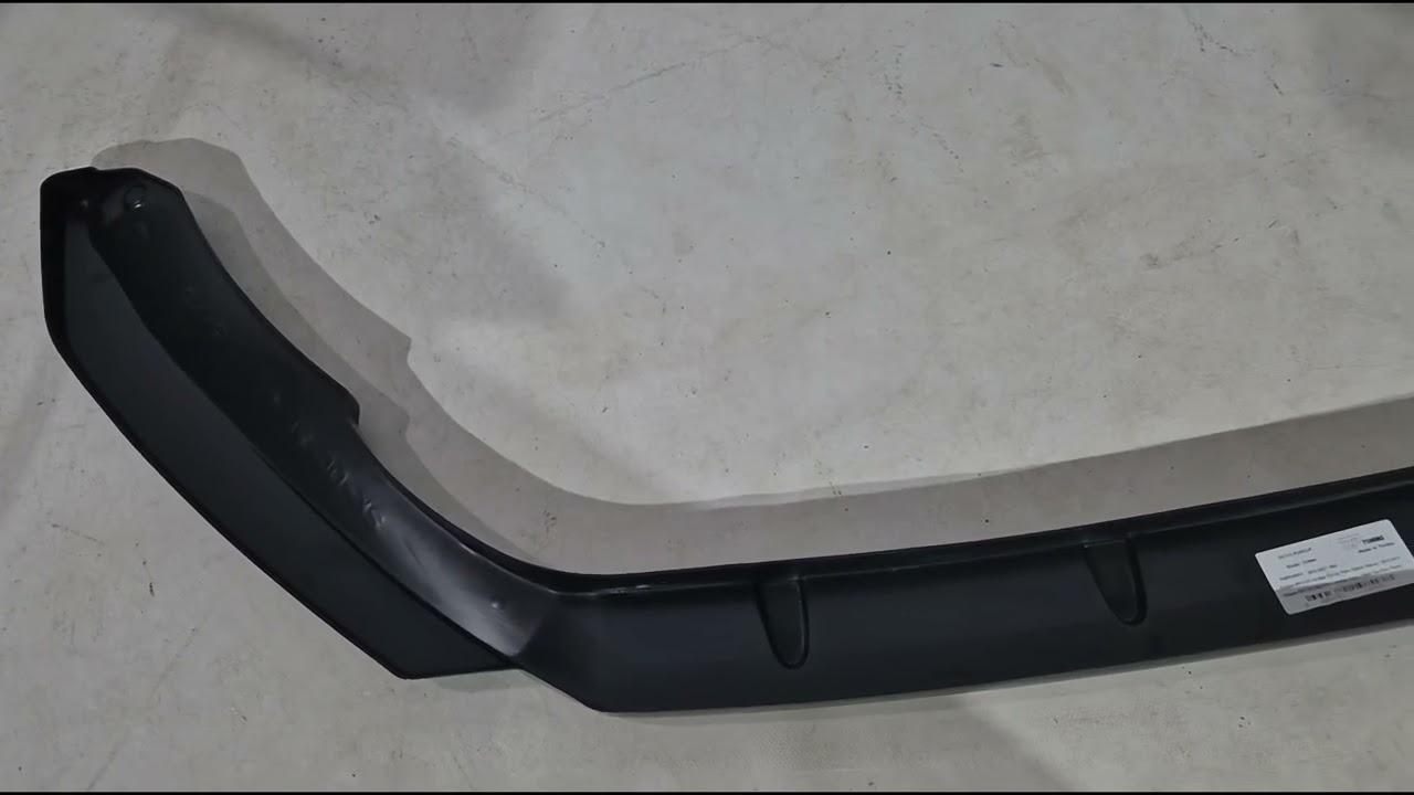 Skoda Octavia III A7 2013-2019 гг. Передний лип-спойлер DPT V-2 (для RS, 2013-2017, черный глянец) Video 1