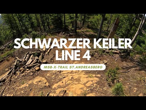 Downhill Schwarzer Keiler Line 4 Schwarz MSB-X-Trail Bikepark St. Andreasberg