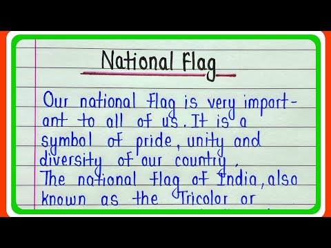Write an essay on our national flag in english || Our national flag paragraph || National flag essay