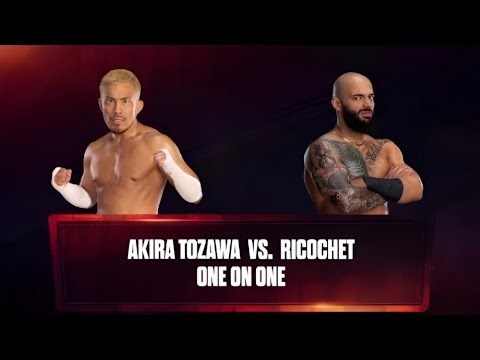 🔥 Akira Tozawa vs Ricochet | WWE One on One Match #WWE