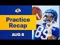 Tyler Higbee Back In Action & Tutu Atwell With Highlight Catches | Rams Practice Recap